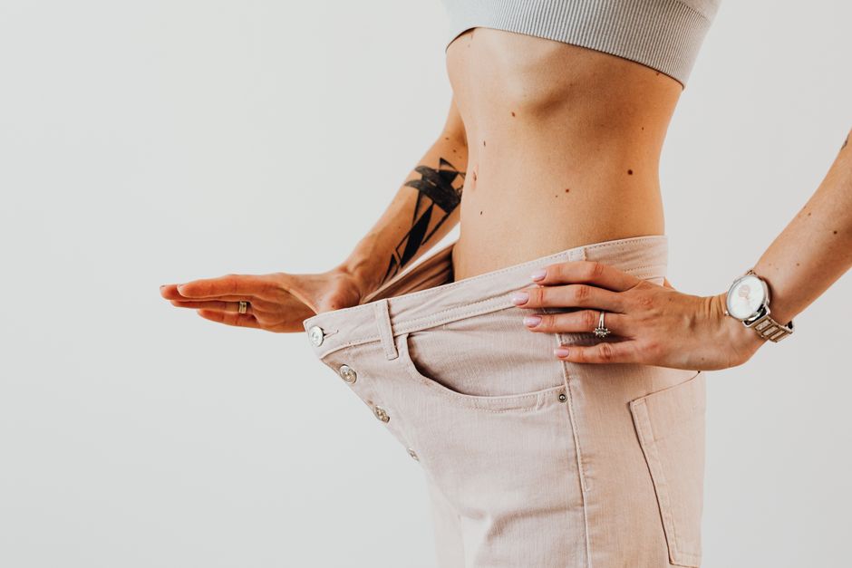 Frau gesund leben und einfach abnehmen