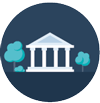 Investmentmöglichkeiten: Banksymbol