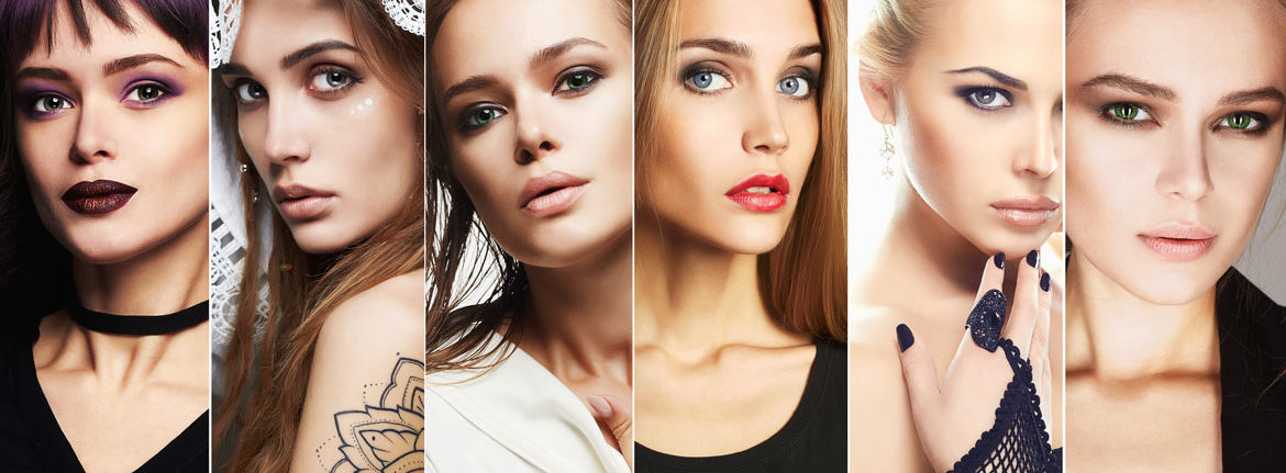 Collage schöne Frauen